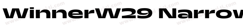 WinnerW29 NarrowBold Regular字体转换